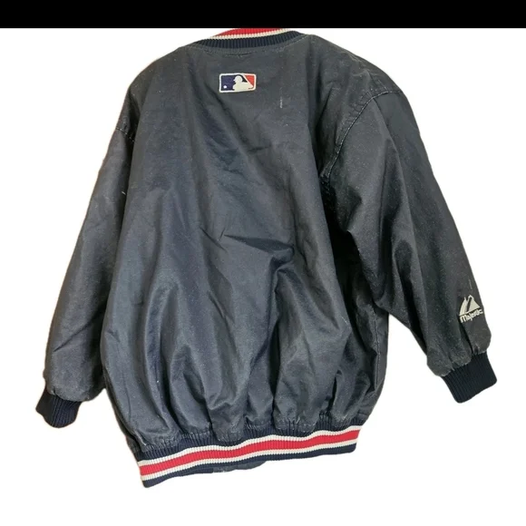 Majestic Kids Yankees Vintage Bomber Jacket - Black and Red - Picture 2 of 8
